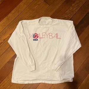 Vintage 90s Volleyball USA Long Sleeve Shirt